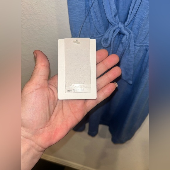 BECCA by Rebecca Virtue Breezy Cowl Neck Reversible Dress Cover-Up Medium NWT - Picture 9 of 9